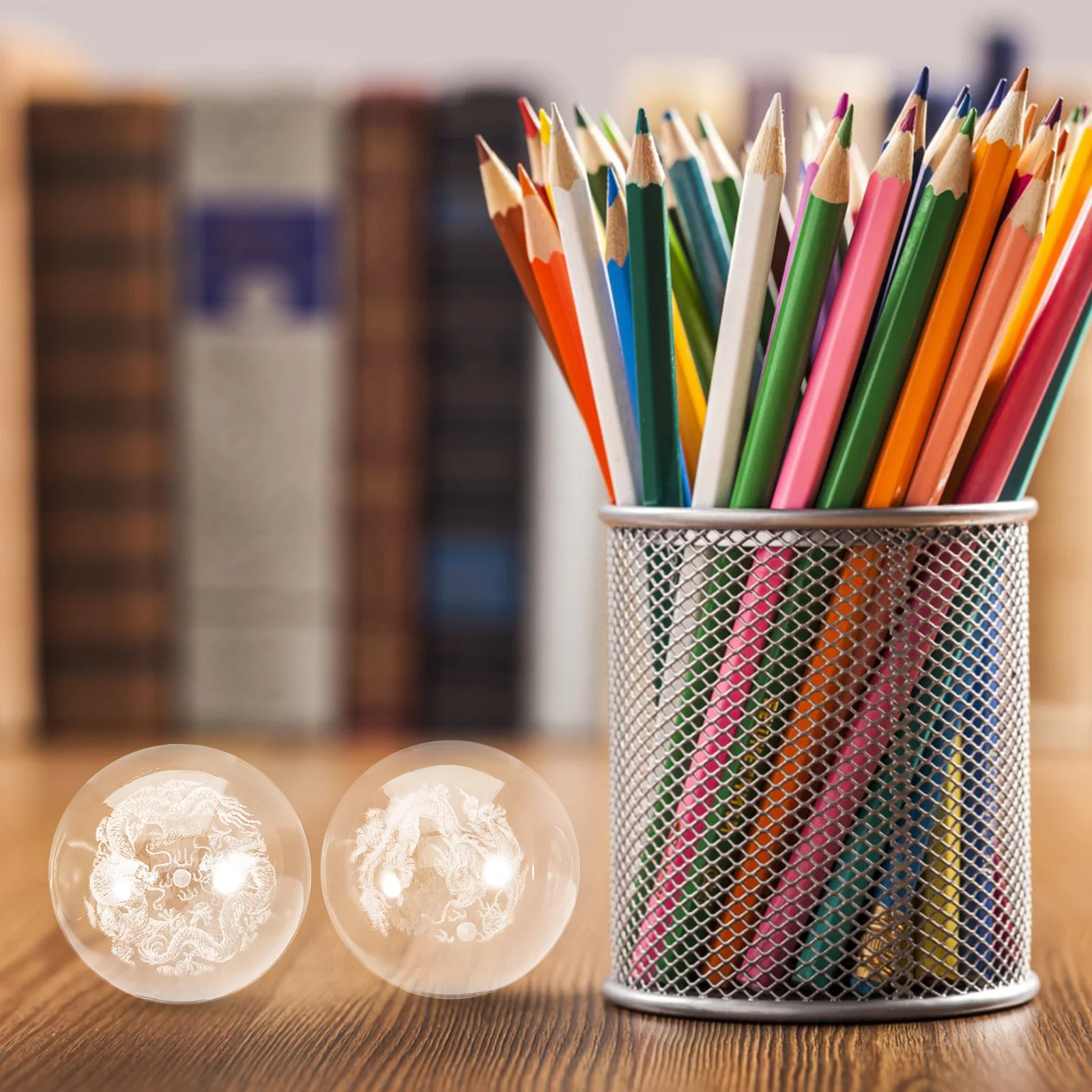 2Pcs Hand Massage Balls Glass Small Smooth Round Ball Hand Rolling Exercise Relax Muscle Pain Portable Massage Ball