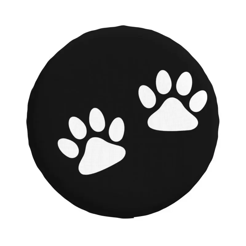 Paw Prints Dog Spare Tire Cover for Mitsubishi Pajero Animal SUV RV Camper Car Wheel Protectors Accessories 14