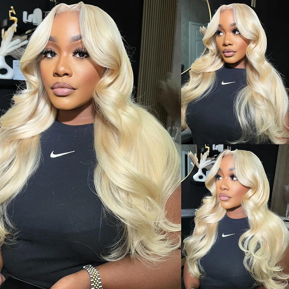 

613 Lace Front Wig Human Hair Blonde Wig 13x4 HD Lace Frontal Wigs Body Wave Lace Front Wigs Human Hair Wigs Pre Plucked