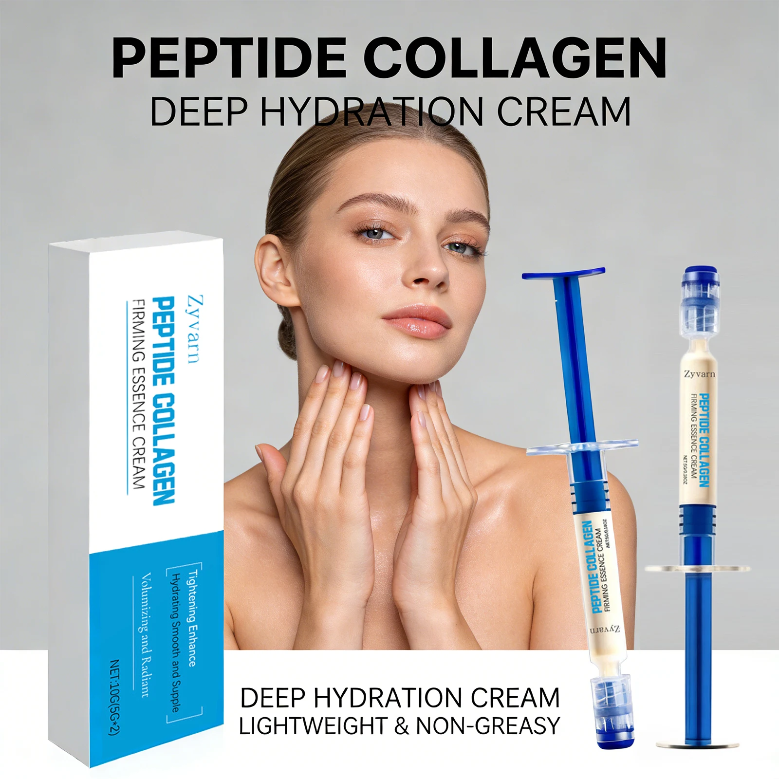 Collagen Rejuvenating Cream Peptide Firming Essence Cream Volumizing Skin Tightening Reduce Dullness Fade Fine Lines Skin Care