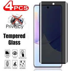 2/4Pcs 3D Privacy Screen Protector For HuaWei Honor 90 70 Anti Spy Tempered Glass Can't unlock with fingerprint