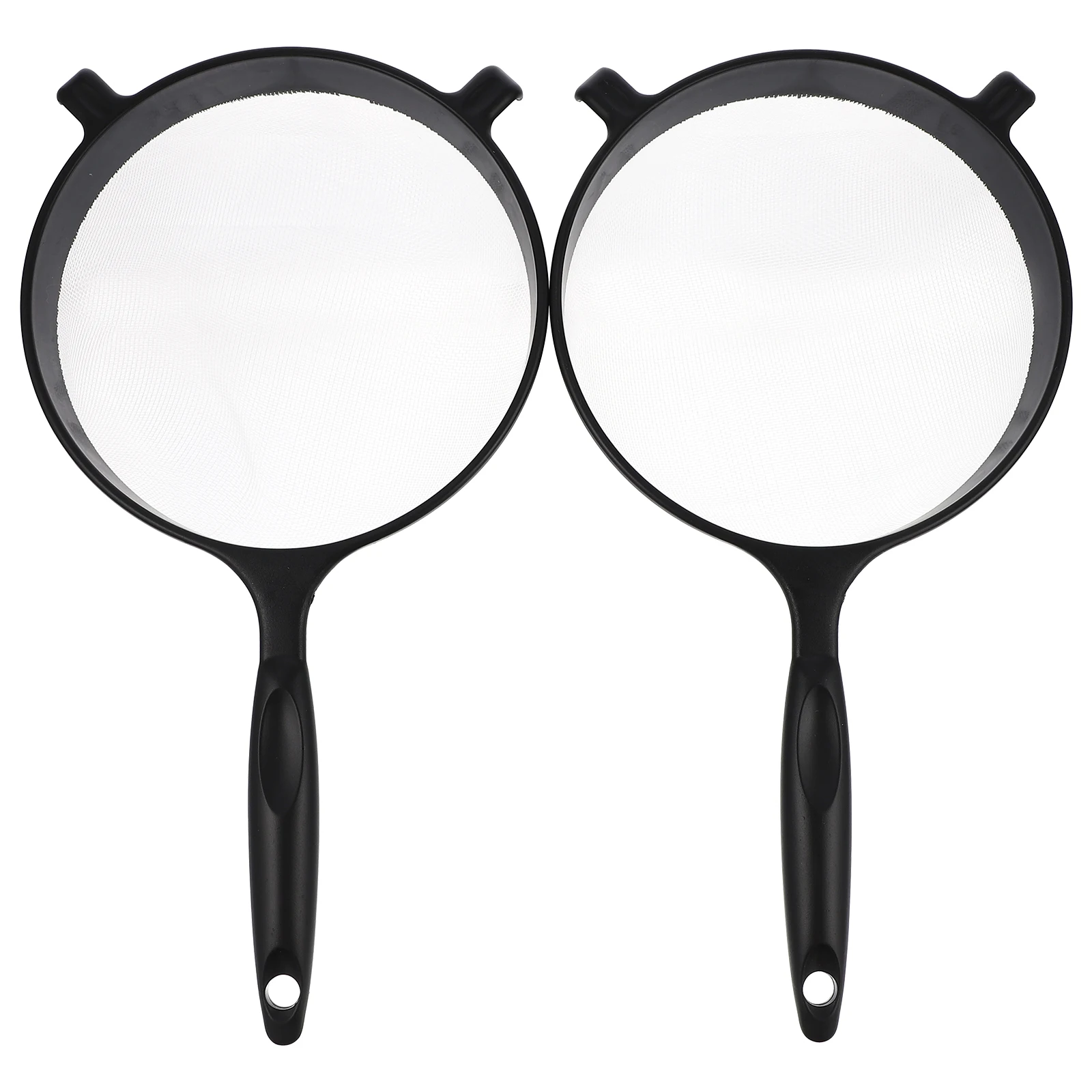 

2pcs Flour Sieve Portable H held Baking Sifter Nylon Mesh Strainer Filter Screen Kitchen Tool Vegetable Washer Dryer Chocolate