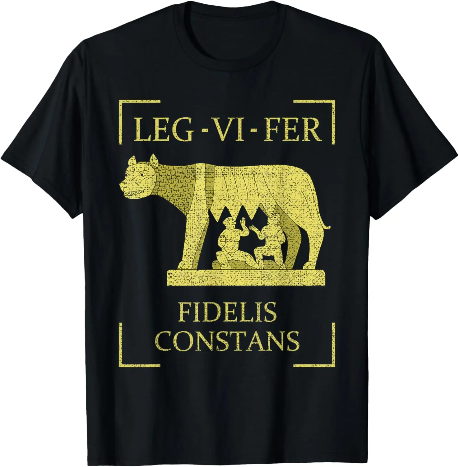 Legio VI Ferrata 6a Legión Romana Imperio Peditas Legionario تي شيرت قصير الأكمام عادية 100% قطن قميص #1