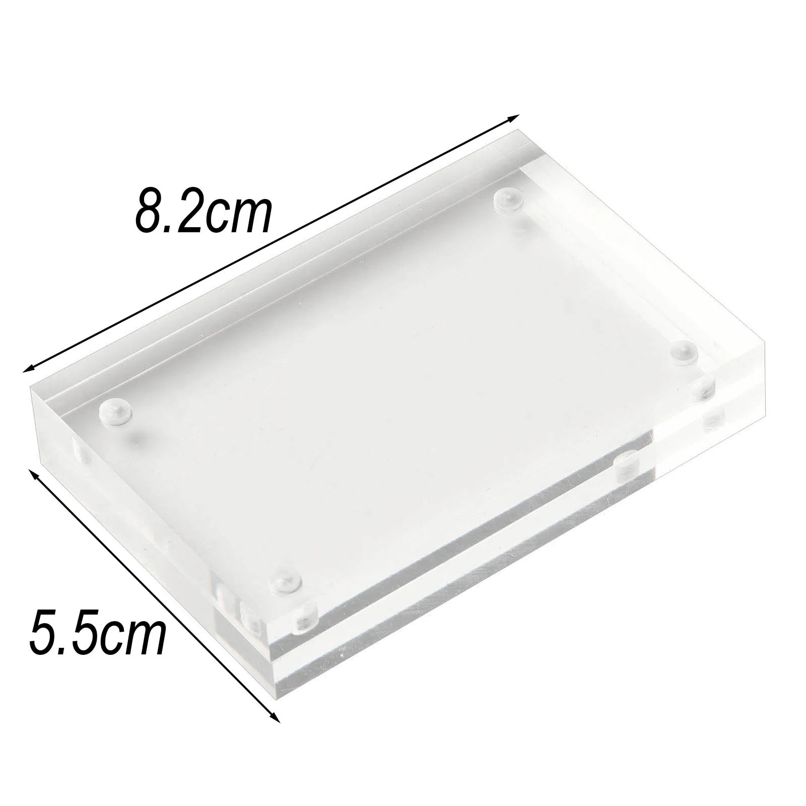 1pcs Transparent Acrylic Photo Frame Magnetic Poster Display Stand Thick 8+8mm 4x6cm 5.5x8.2cm 8x12cm 9x13cm