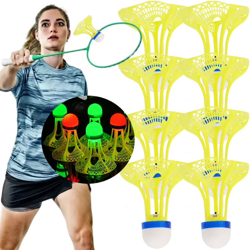 

Windproof Light-up Badminton Durable Shuttlecocks Nylon Shuttlecocks Badminton Indoor Training Balls Outdoor Sports Badminton