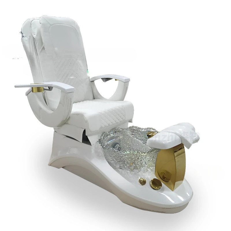 Golden Surf Lights Foot Bath Sofa Electric Nail Art Foot Chair Salon Spa