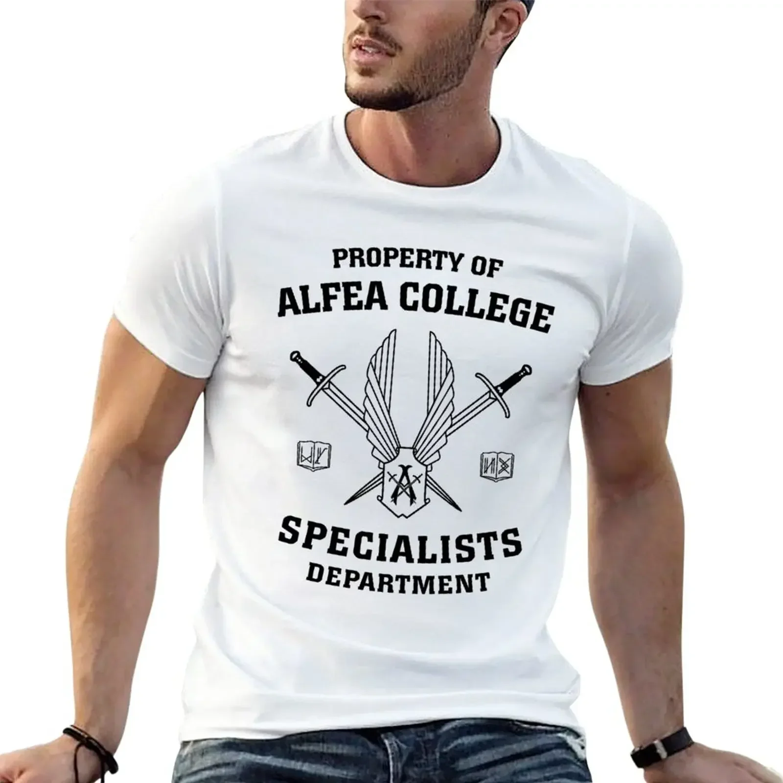 Men clothes harajuku men's graphic Property of Alfea College Specialists Department The Winx Saga custom t shirt blank t shirts