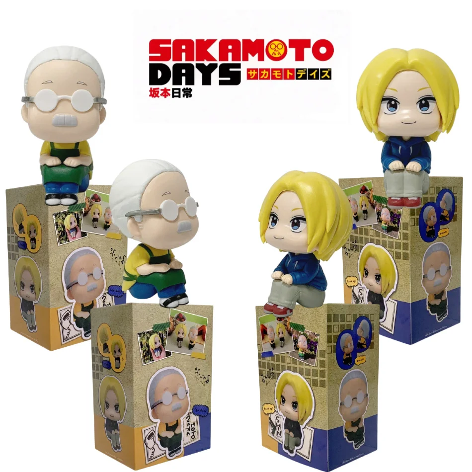 SAKAMOTO DAYS Q Version Figure Asakura Shin Taro Sakamoto Anime Peripheral Kawaii Sitting Toys Desktop Car Model Ornaments Gifts