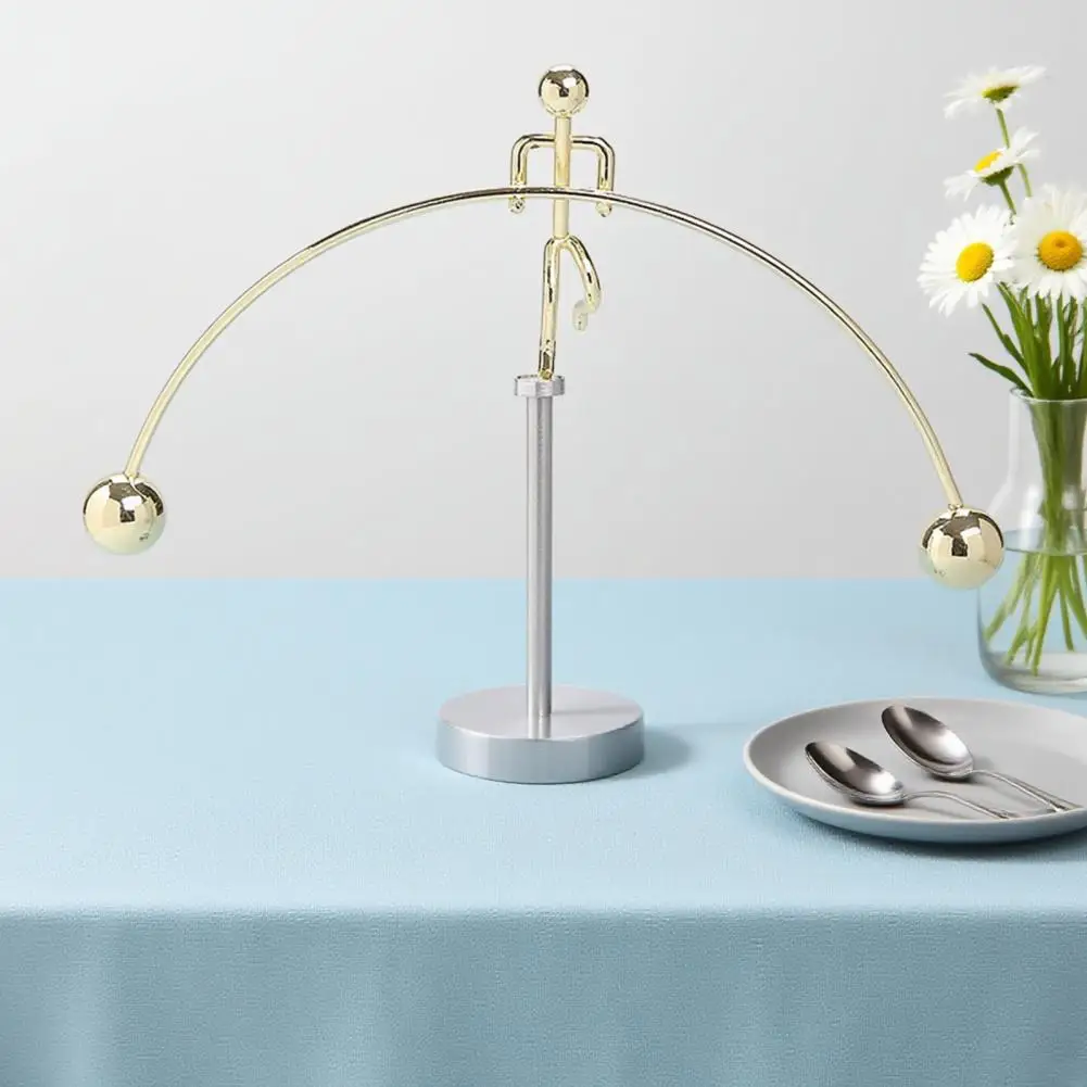 Balance Art Sculpture Interactive Kinetic Decoration Surfing Figure Skier Balancing Tabletop Figurine Home Desk Decoration