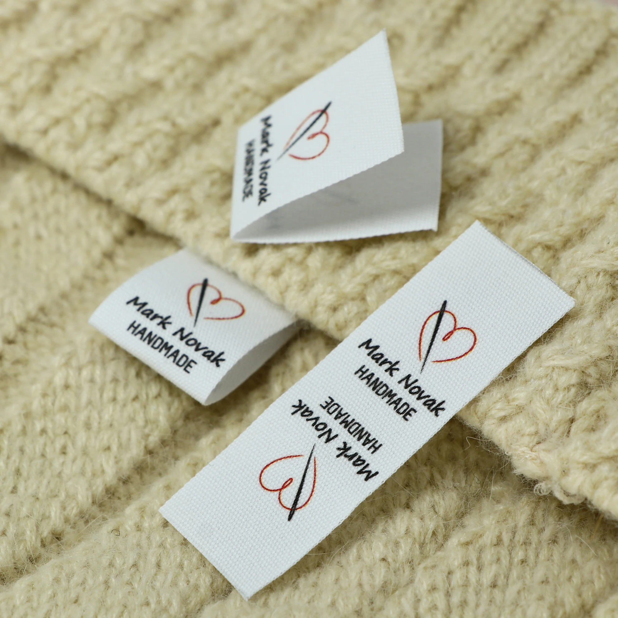 Custom Clothing Labels , Personalized Brand, Cotton printed Tags, Handmade label, Logo or Text,  Watercolor Labels (FR250