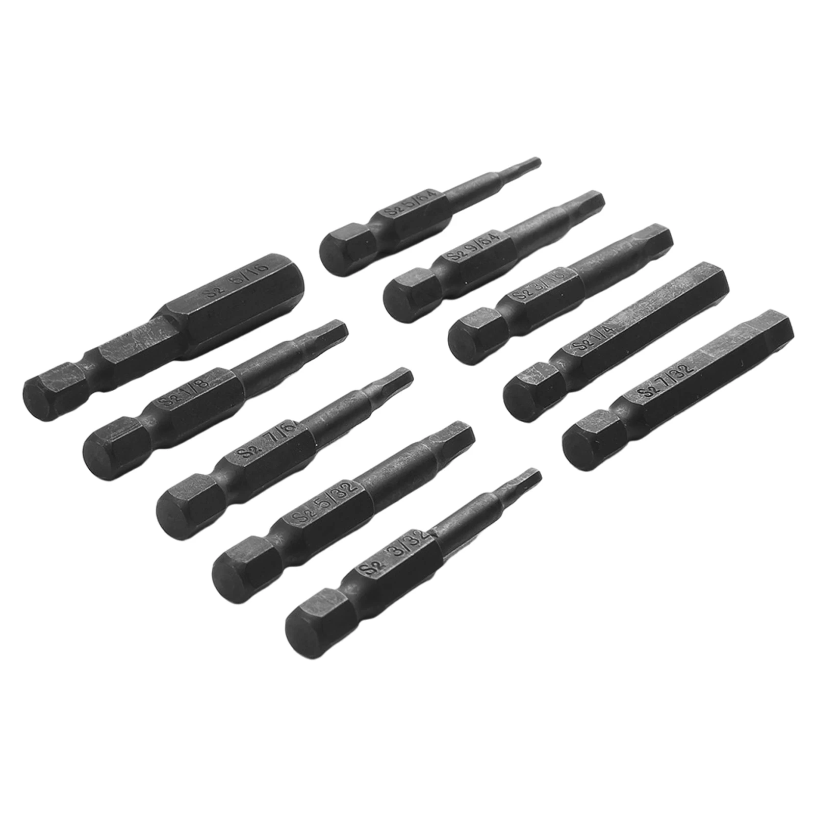 

10Pcs/Set SAE Hex Head Drill Bit Set 1/4Inch Shank Magnetic Hex Screwdrivers Bit Electric Driver Bits Power Tool Accessories