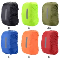 Backpack Bag Waterproof Rain Cap Cover Night Walking Safety Reflective Back Cover Outdoor Camping Hiking Mountaineering