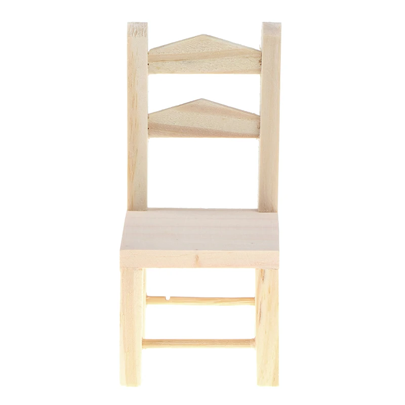 1:12 mobili per casa delle bambole sedia da cucina in legno in miniatura bambini fingono di giocare giocattolo
