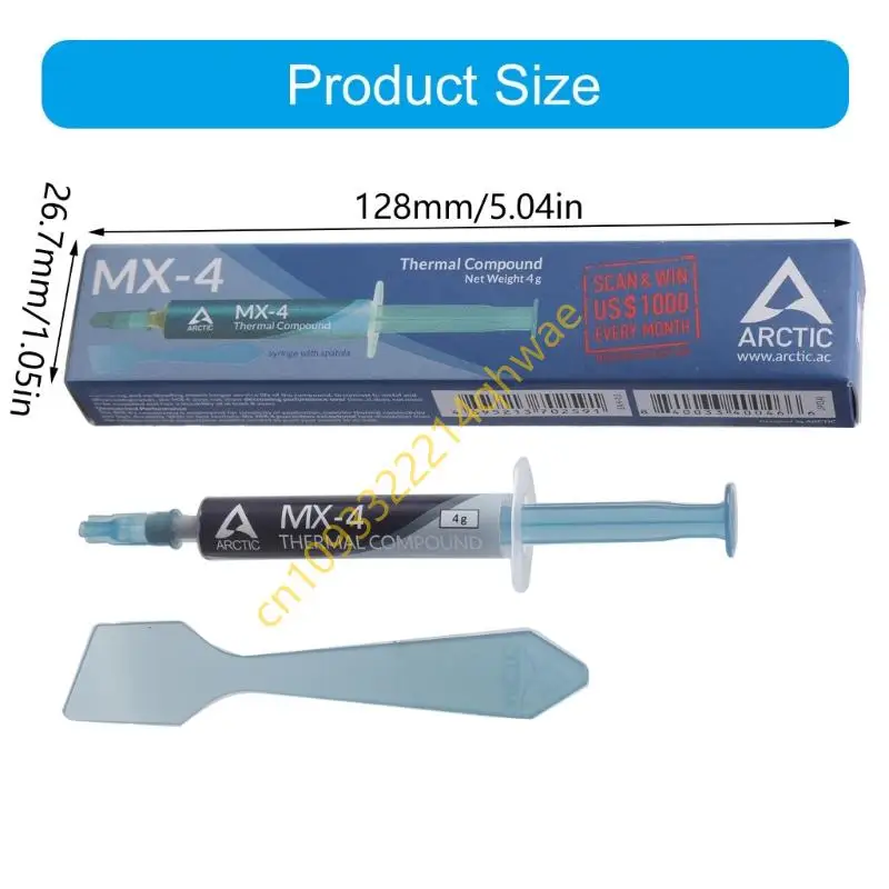 Computer Processer Cooling Greases Увеличение теплопередачи 4G Thermals Paste