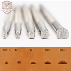 Leather Stamping Tool Checkered Bevelers Pattern B012 B013 B014 Stamp Leather Carving Craft Zhongjiang Stamps