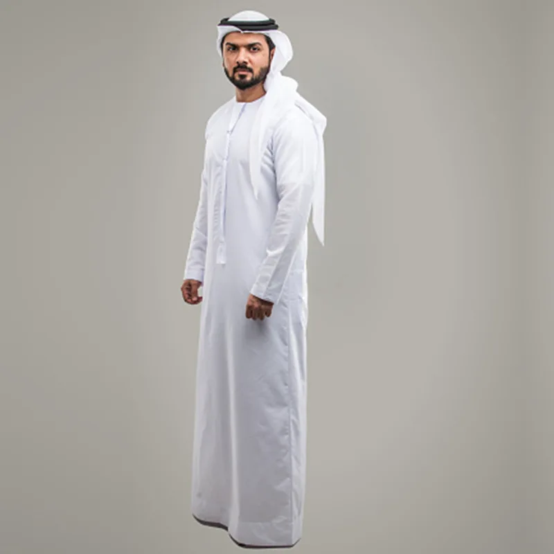 The Richest Man in The World Cup in Qatar, The Prince\'s Shirt, Arabian Headscarf, Cos Clothing, White Robe and Hat Suit