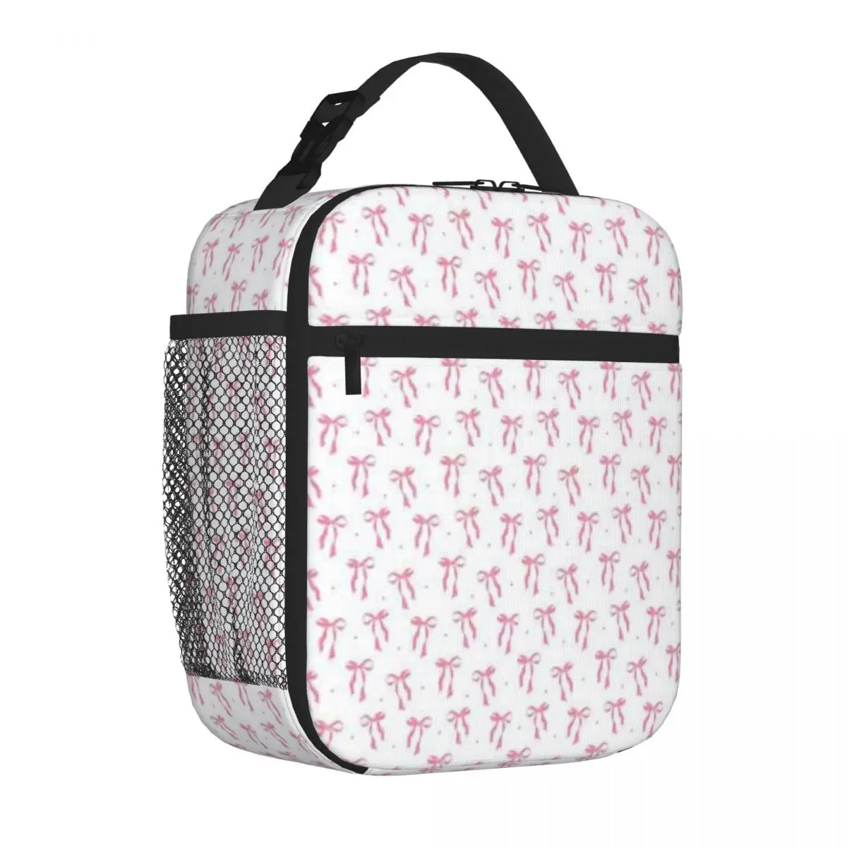 Bestselling Pink Bow Geometric Small Lunch Bag Children Outing Lunch Bag