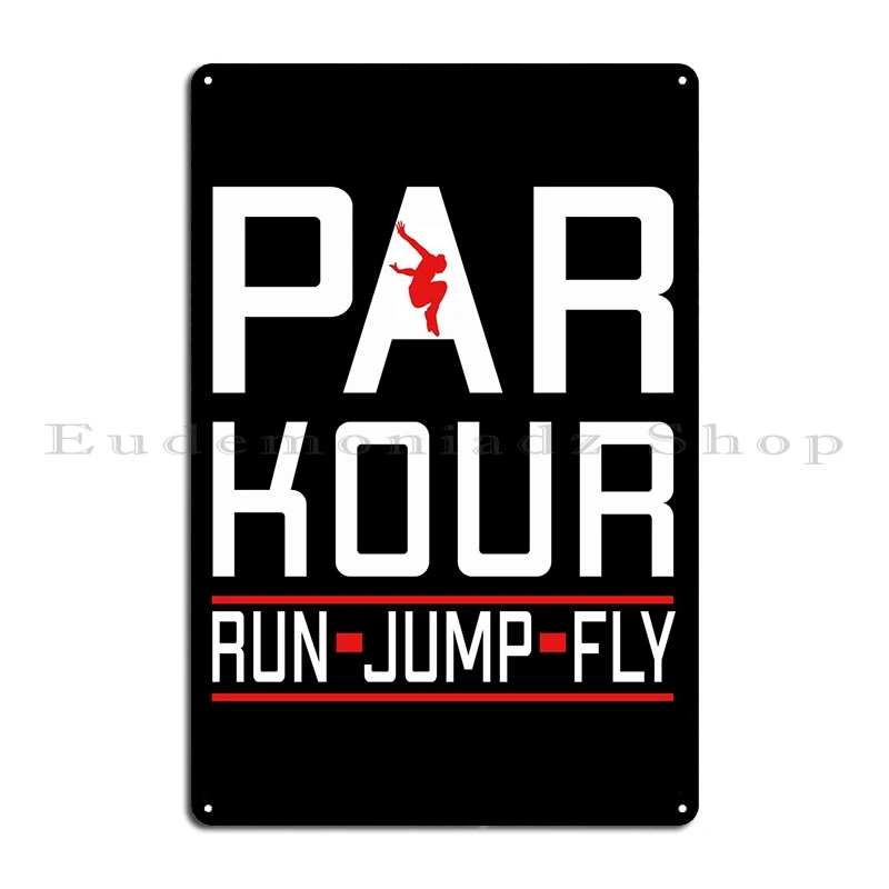 Parkour Akrobatik Freerunn Metal Plaque Poster Mural Customize Cinema Iron Wall Cave Tin Sign Poster