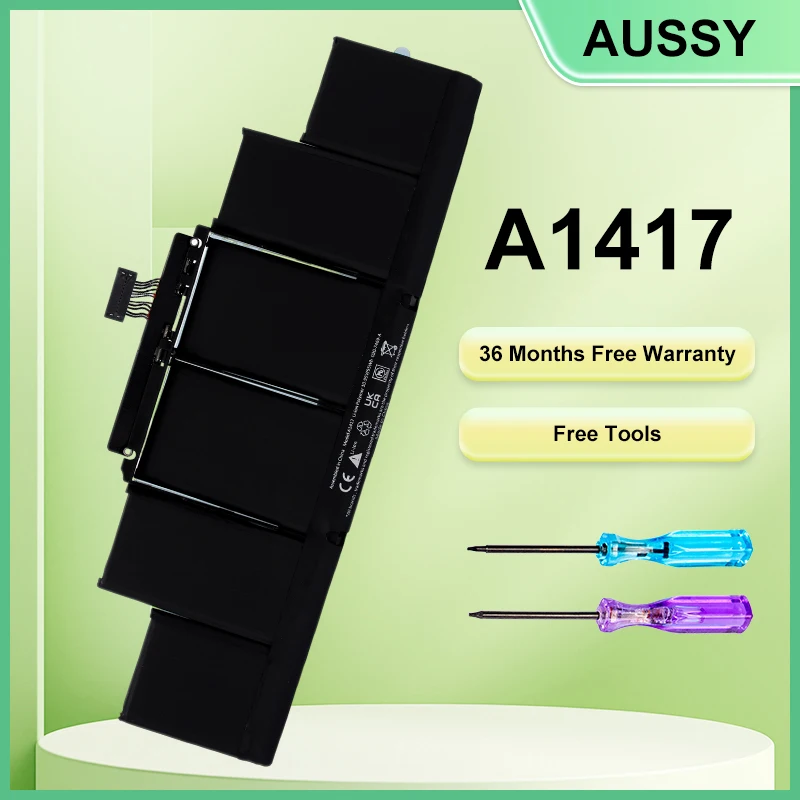 

A1417 Battery for Apple Macbook Pro 15 inch A1398 Mid 2012 Early 2013 Retina MC975LL/A MC976LL 36 Month Warranty and Free Tools