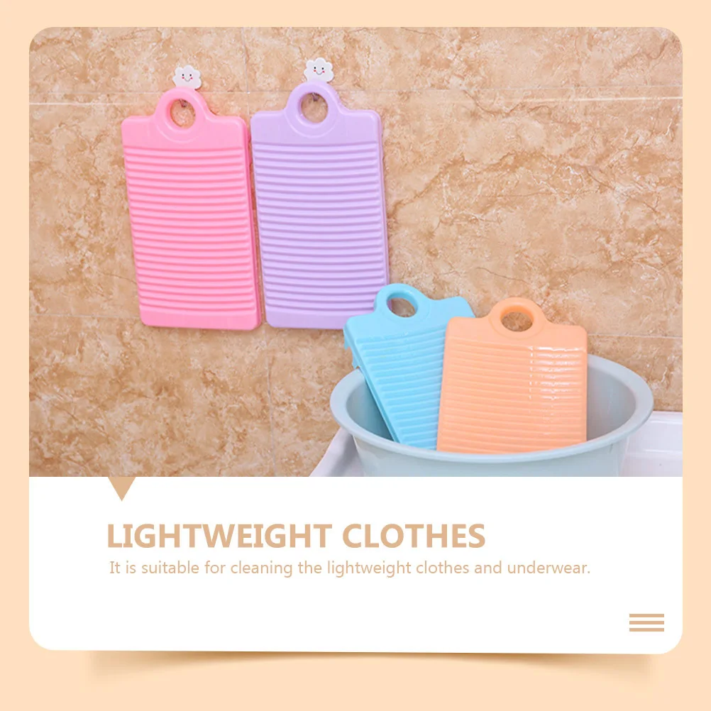 

4Pcs Washboards Non-Slip Plastic Laundry Accessories Easy to Use Save Effort Water Saving Washboards Washing Board