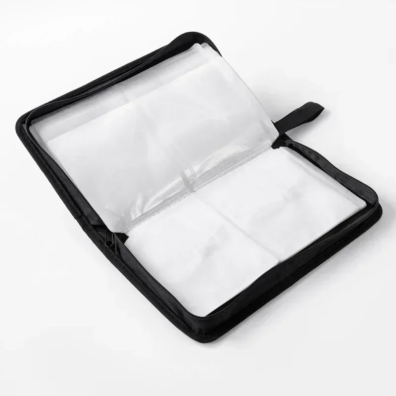 40-80Pcs Large Capacity Disc CD DVD VCD Wallet Storage Organizer Case Holder Album Box Cases with Zipper Bags CD Box Accessories