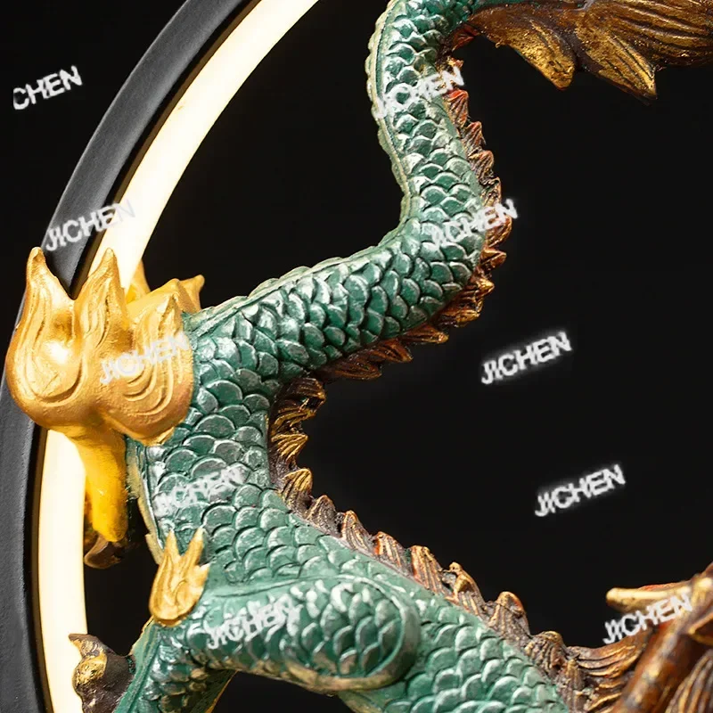 

XJQC Zen Лампа Круг Дракон Орнамент Обратный Поток Курильница Домашняя Гостиная Офис Украшения Чайная Церемония Арома Курильница