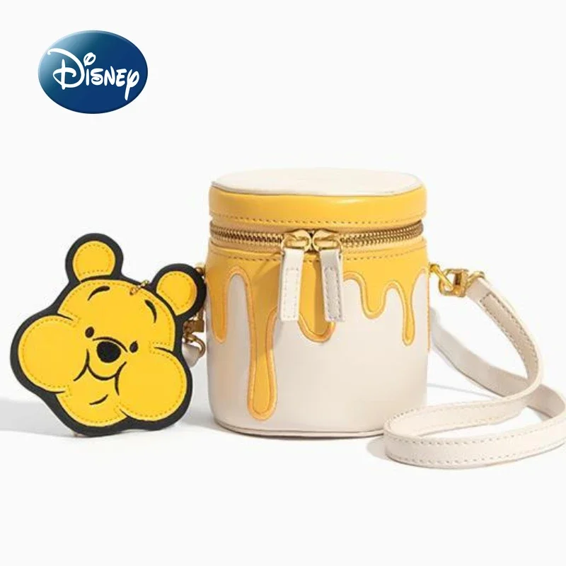 Disney-Winnie The Pooh Bolsa de Ombro Feminina, Bolsa Crossbody, bolsa fofa dos desenhos animados, moda feminina, marca de luxo, nova