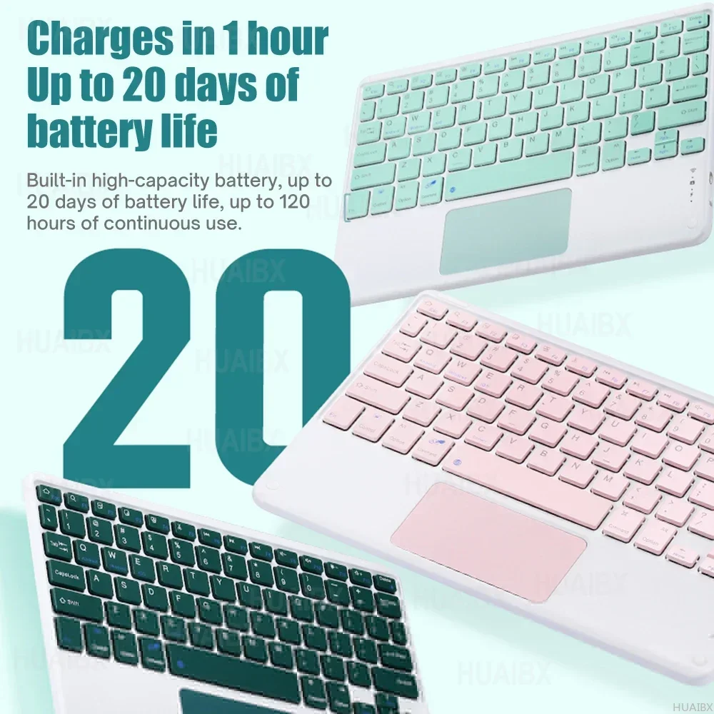 For Galaxy Tab S9 Plus 12.4 Inch Case with Keyboard, Detachable Keyboard Cover for Samsung Tab S9 Plus SM-X810/X816/X818