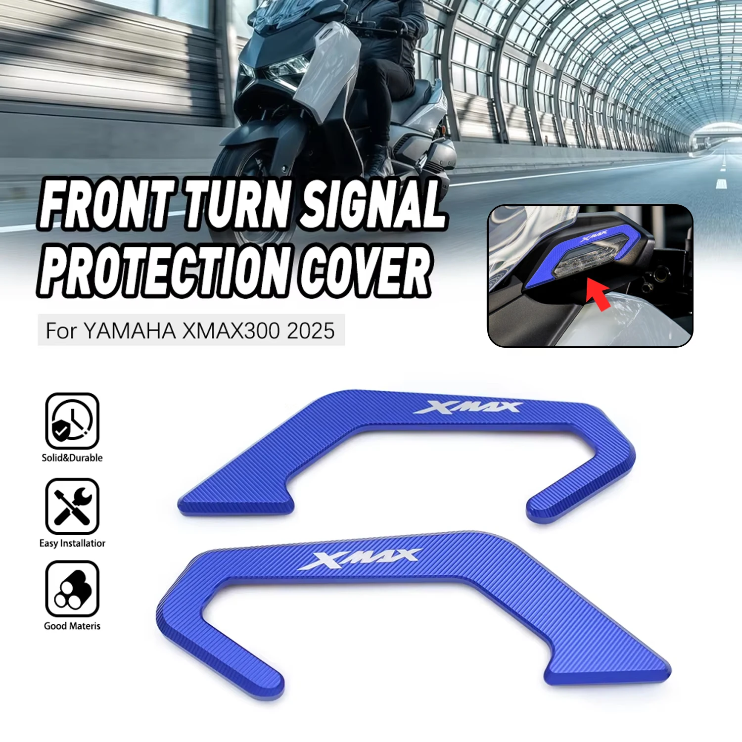 

Front Turn Signal Light Protection Shield Guard Cover For YAMAHA XMAX 300 XMAX300 2025 Motorcycle Acceesories