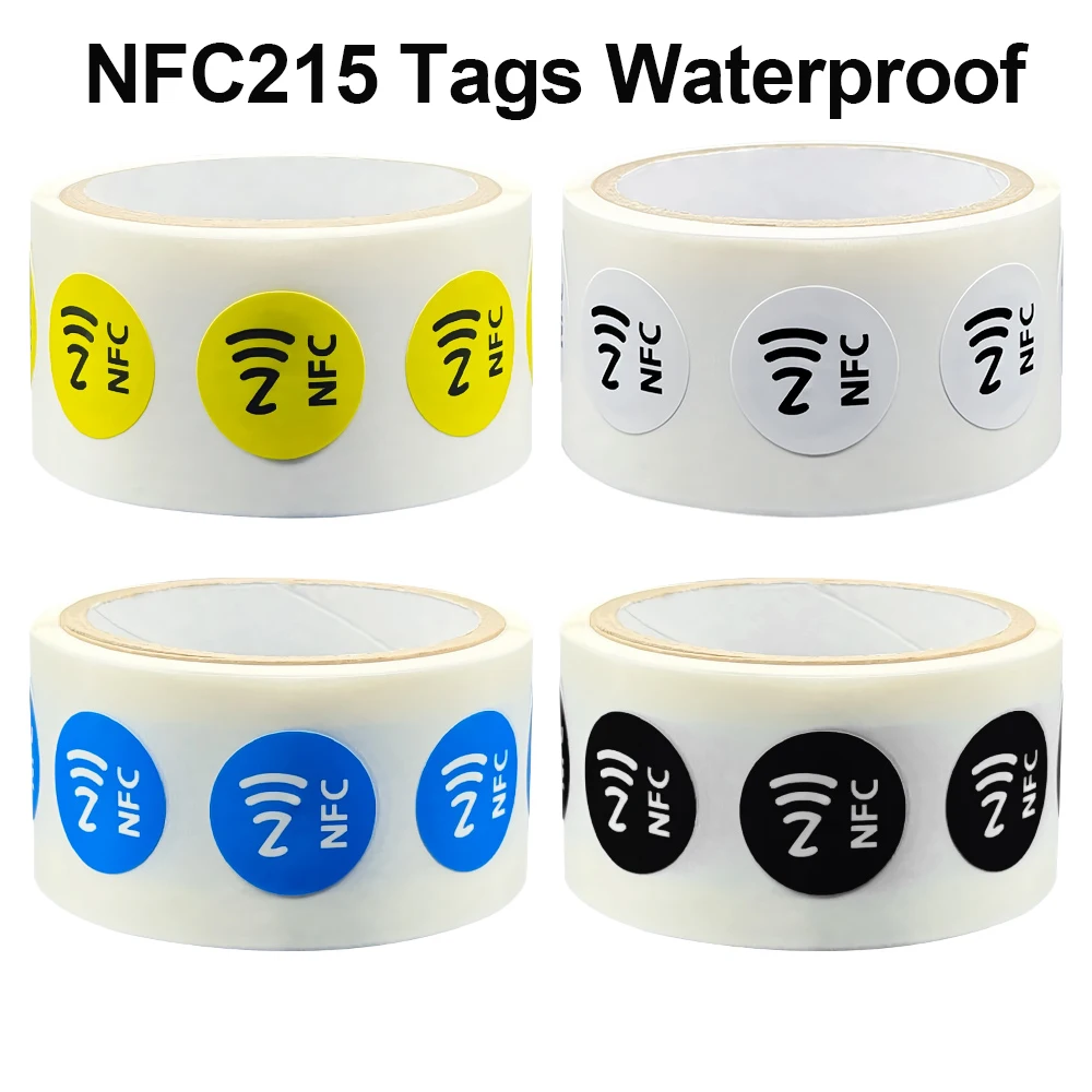 

RFID NFC Tag NFC215 Label Stickers NT/AG215 500Bytes Tags Badges Lable Sticker 13.56mHz For TagMo Forum Type2