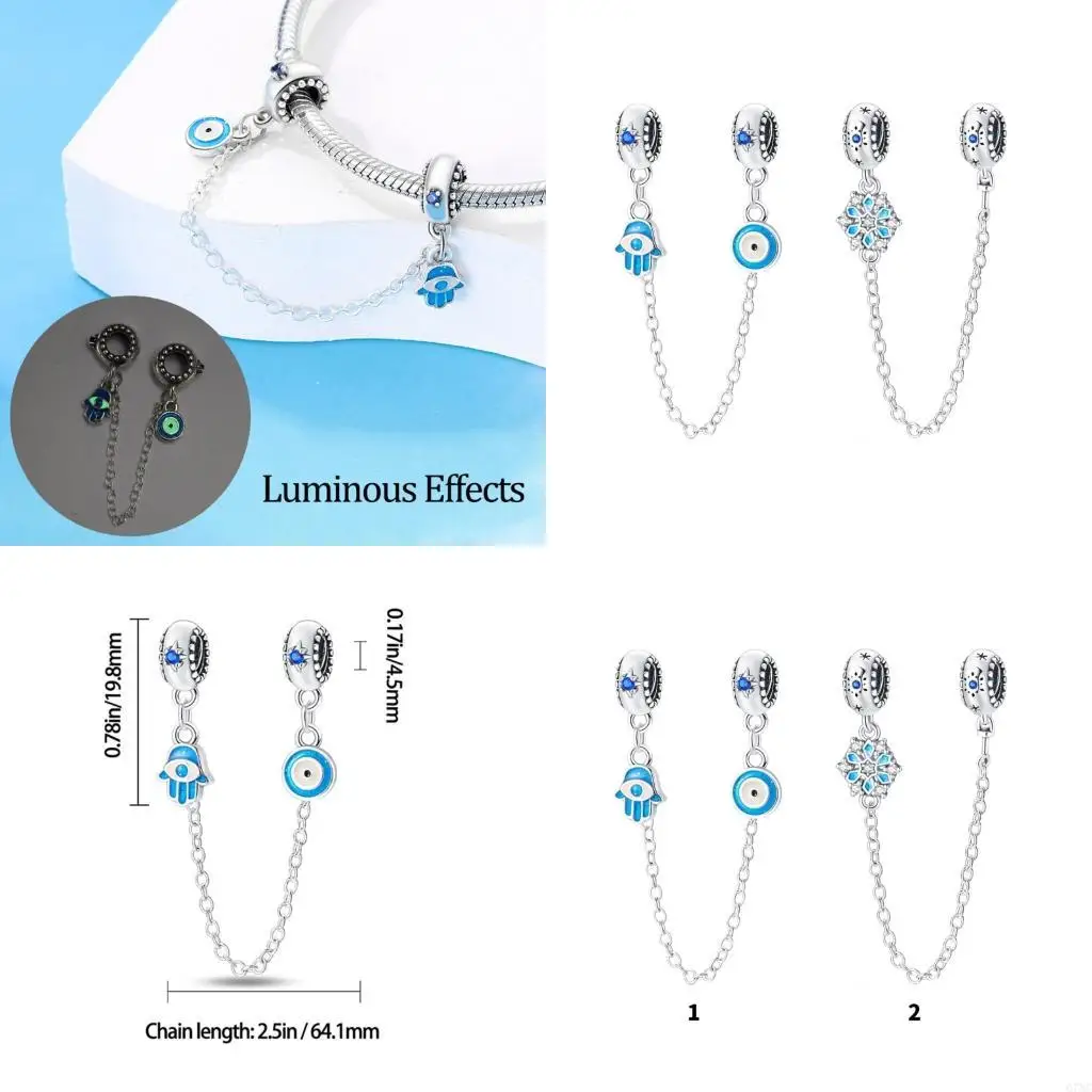 

Stylish Alloy Bracelet Pendant Accessory With Unique Glows Feature