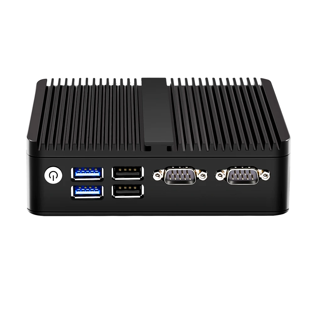 12th Gen Fanless Mini PC Alder Lake N100 Quad Core Dual LAN 2*COM NVMe Windows 11 3x4K Pfsense Internet Server Industrial PC