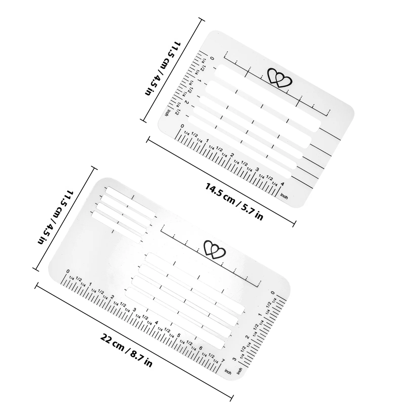 4Pcs Transparent Envelope Address Template Reusable Writing Guide Stencil for Centered Text in Calligraphy Diaries