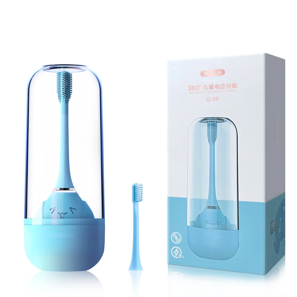 

Children Electric Toothbrush 3-12 Years Old Rechargeable Automatic Acoustic Wave Baby Soft Hair Pupils Waterproof