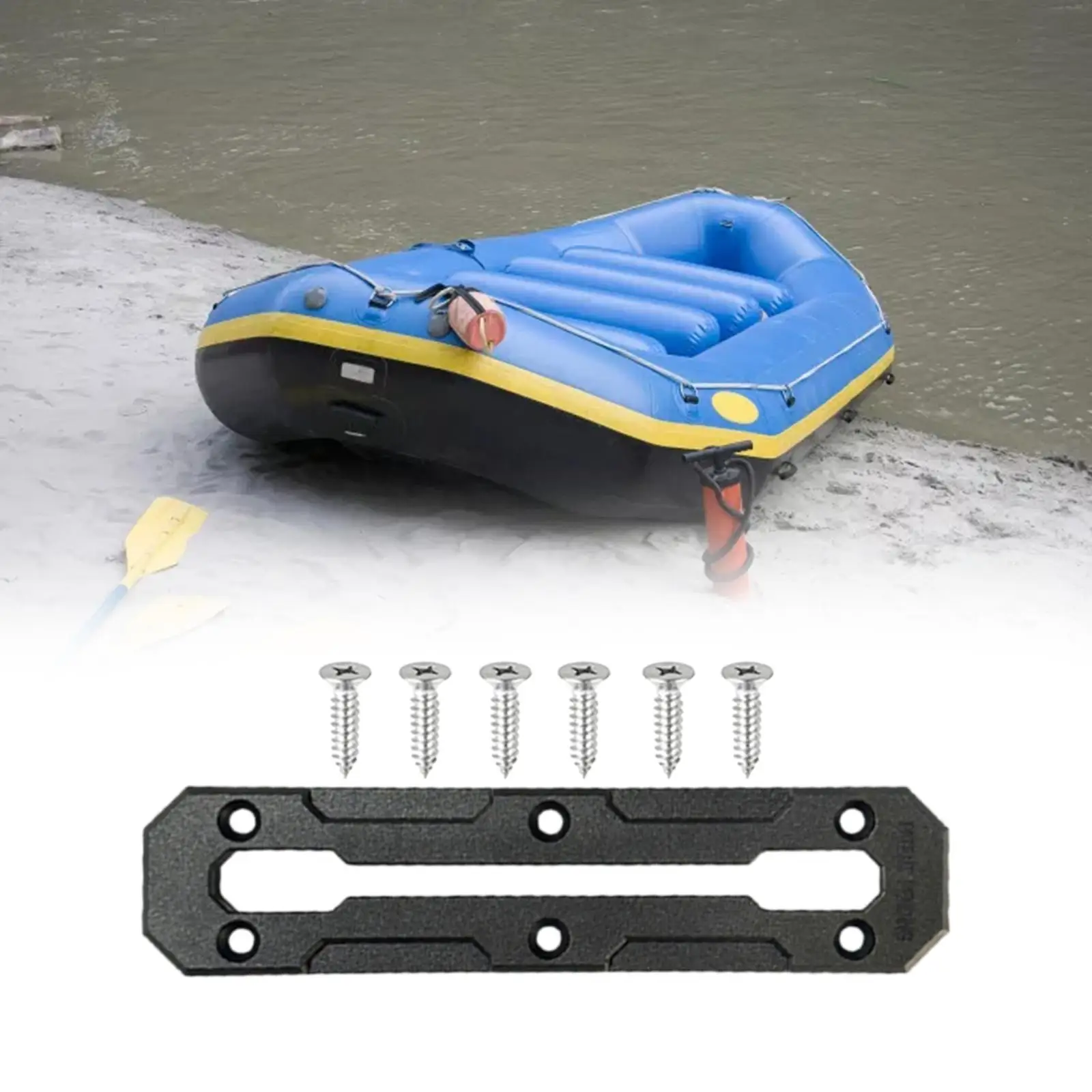 Kayak Slide Track DIY Rails Bracket Plastic Mounting Base for Boat Rods Fishing Pole Stand Storage Organizer