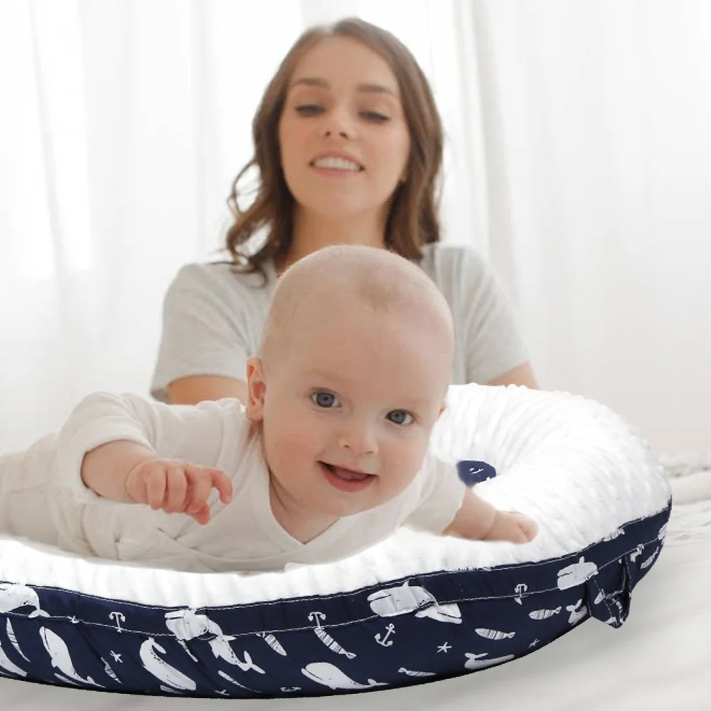 Baby Bed Babynest Detachable and Washable New Bubble Velvet Newborn Bed Portable Bed for Infants and Toddlers Animal Inspired