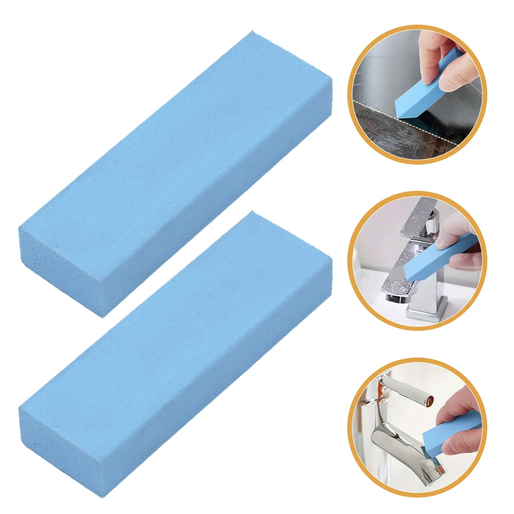 2 قطعة ممحاة التنظيف لإزالة البقع الكلسية المطبخ قابلة لإعادة الاستخدام المطاط فرك عموم وعاء جدار الزجاج أداة الفولاذ المقاوم للصدأ #2