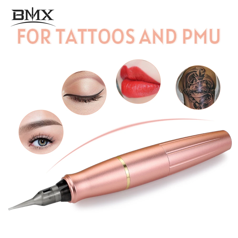 

BMX Professional Tattoo Machine Set Permanent Makeup Machine Eyebrow Eyeliner Lip Rotary Tattoo Machine with RCA Cord