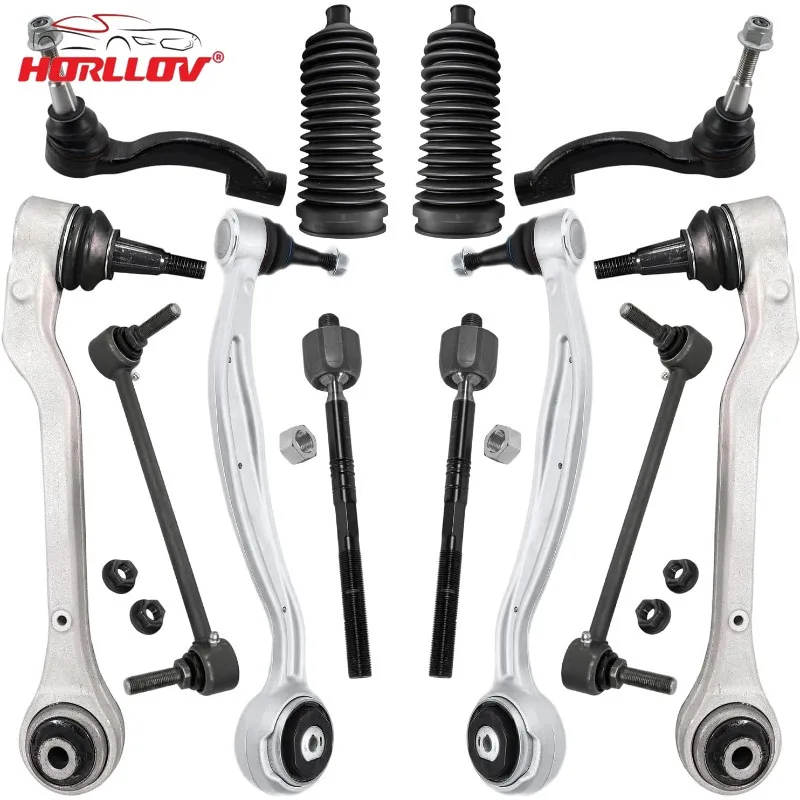 12pcs Front Lower Control Arm Kit for Cadillac CTS RWD 4WD 2015-2019 ATS 2013-2019 Suspension Sway Bar Link Tie Rod 20768758