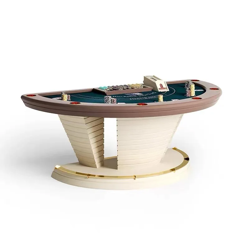 Italian Texas Hold'em Table Athletic Tabletop Chips Multiplayer Depu Chess and Card Room Club Texas Table