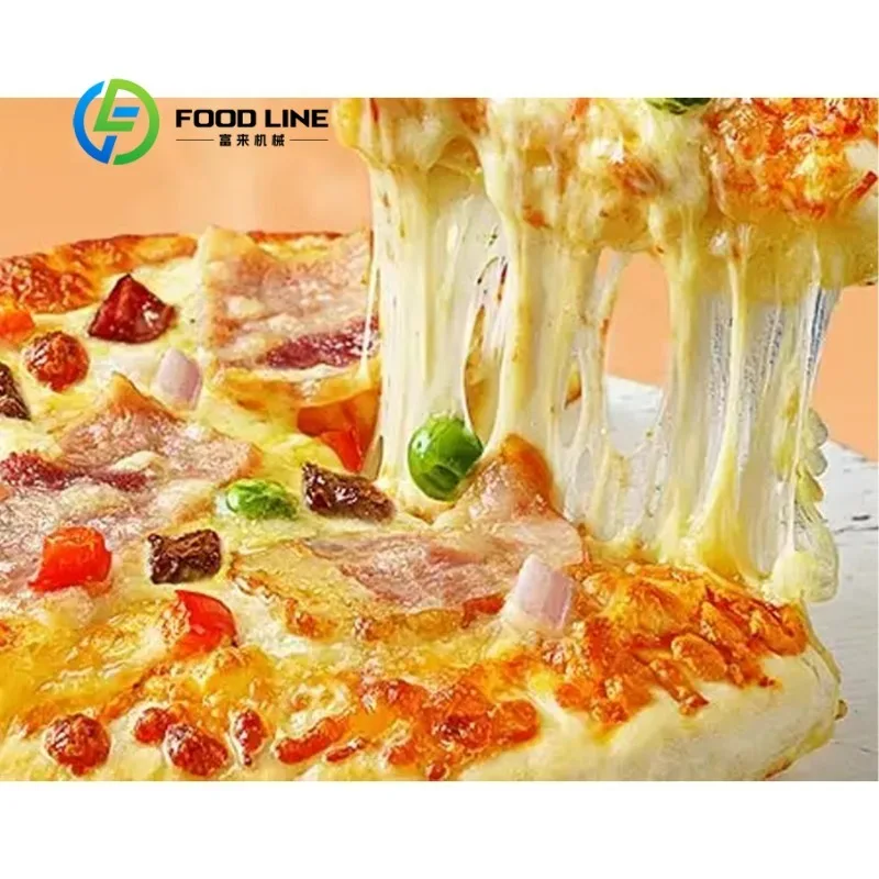 PLC Controlled Industrial Pizza Production Line High Efficiency Automatic Food Processing Equipment