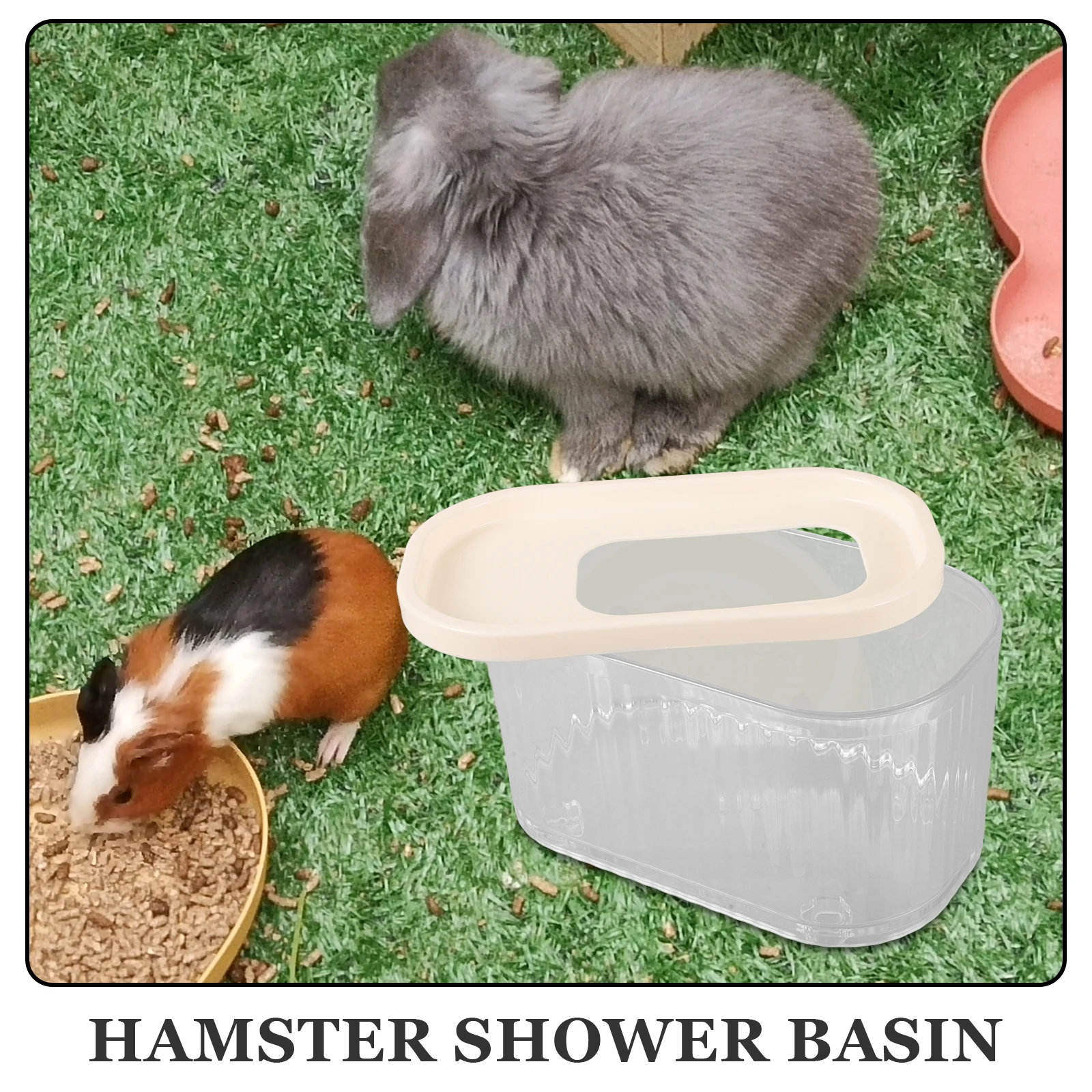 

Hamster Bathroom Sand Bath Container Transparent Durable Small Pet Bathtub Hamster Cage Sand Bath Box Accessories