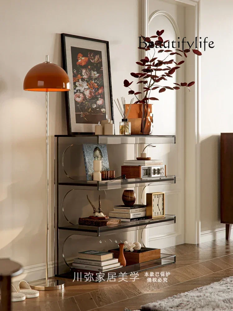 

Q Акриловый современный простой обеденный боковой шкаф, встроенный у стены, чайный шкаф для гостиной, шкаф для хранения