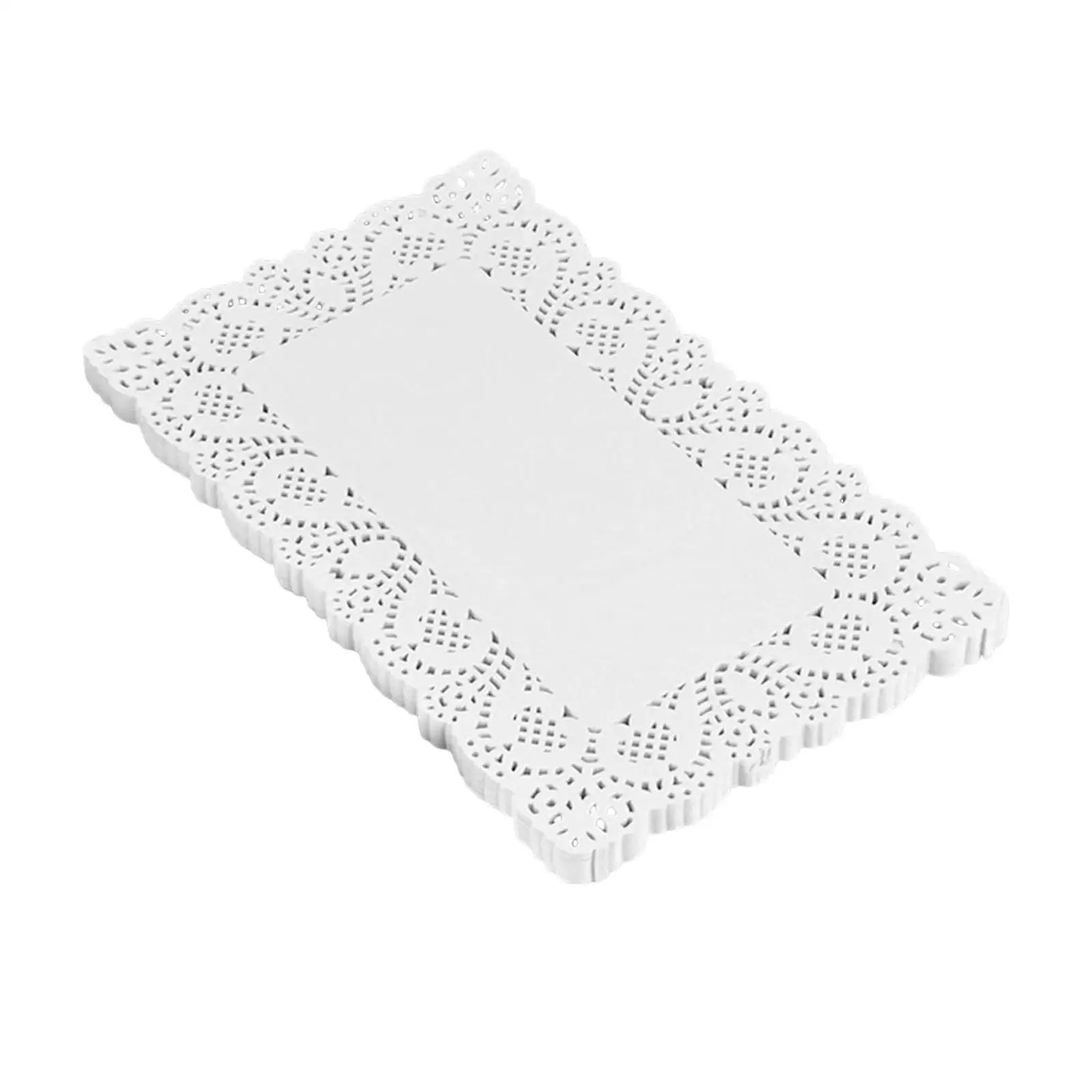 Disposable Paper Doilies Rectangular for Fried Food Oil Absorption Cake Display Decorative Placemats for Wedding Party