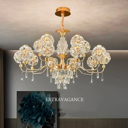 home decorationPendant lights, luxury crystal living room chandelier, bedroom Pendant lamp, ceiling light, indoor lighting