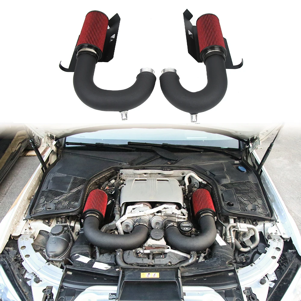 

New Upgrade for W205 C205 A205 X253 C63 C63S GLC63 GLC63S 2015-2022 M177 4.0T V8 Performance Cold Air Intake System