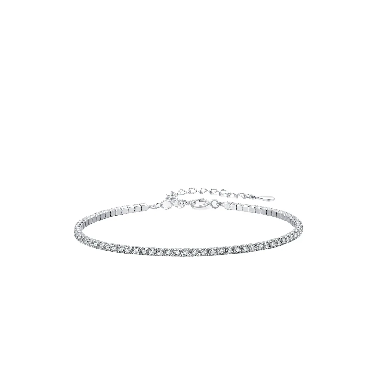 

Dawn's Jewel S925 Sterling Silver Light Luxury Full Diamond Super Flash Bracelet For Women Simple And Versatile