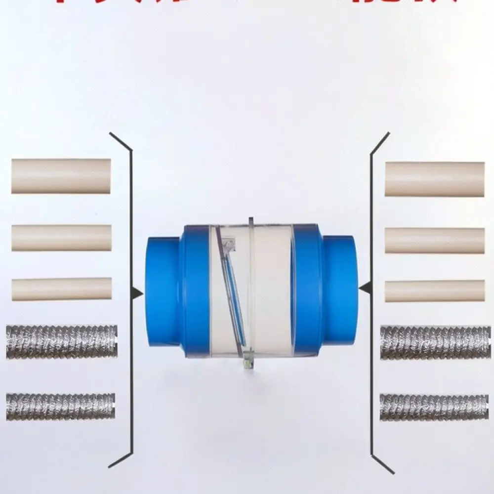 For For KAQALK Air Non Return Valve PVC Pipe Exhaust Fan Damper Ventilation Bathroom Anti Odor Backflow Prevention Tool