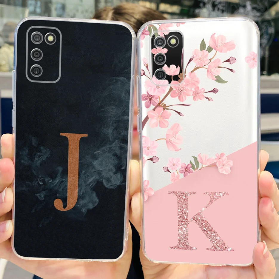 For Samsung Galaxy A02s Case SM-A025F New Letters Cover Clear Silicone Phone Case For Samsung A02s M 02 s Galxy M02s Soft Fundas