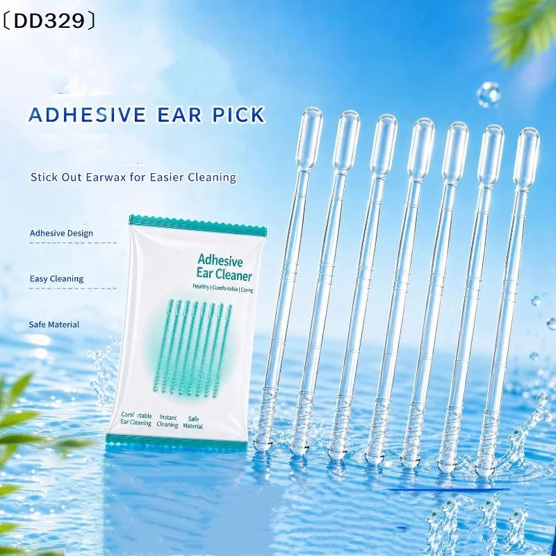 24Pcs Silicone Reusable Ear Swabs Soft Ear Cleaner Sticky Ear Swabs Sticky Earwax Remover Stick Adults〔DD329〕